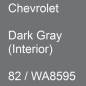 Preview: Chevrolet, Dark Gray (Interior), 82 / WA8595.